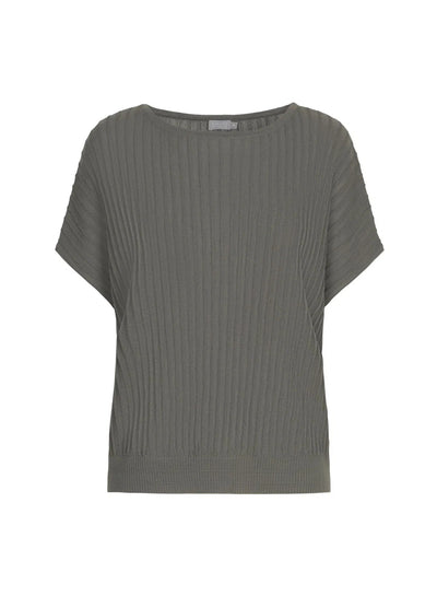 No Man's Land | Merino Wol Geribde Top Bronze