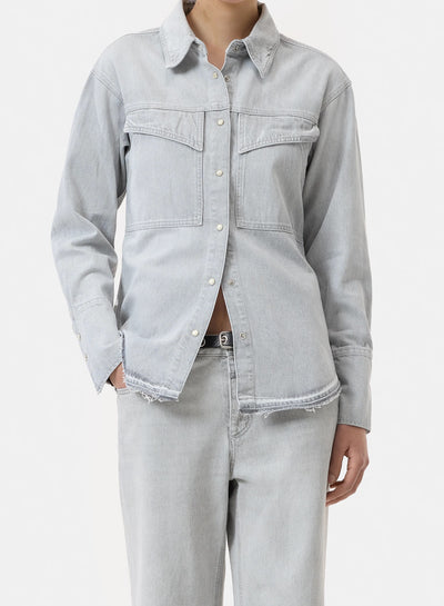 Closed | Denim Blouse Light Grey