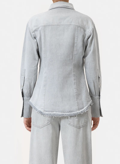 Closed | Denim Blouse Light Grey