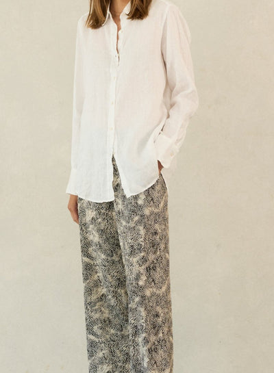 No Man's Land | Broek Met Snake Print Ash